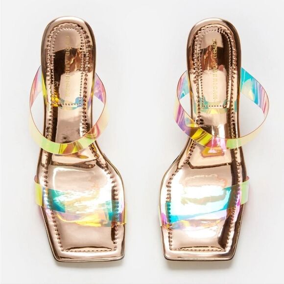 NIB Good American CINDER-F*CKING-RELLA WEDGE - Picture 9 of 12